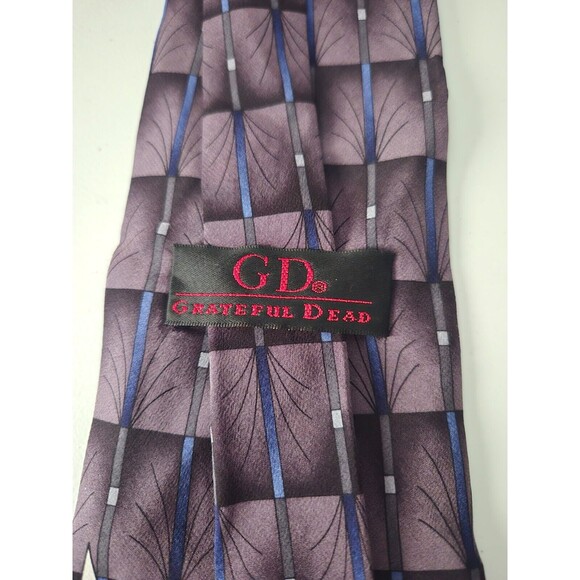 Grateful Dead 100% Silk Mens Tie Necktie ( It Grows ) Eleventh Set Purple - Picture 2 of 4